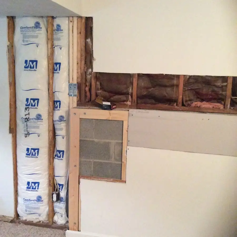 Wall insulation replacement during Contents Cleaning & Restoration in Evergreen Park